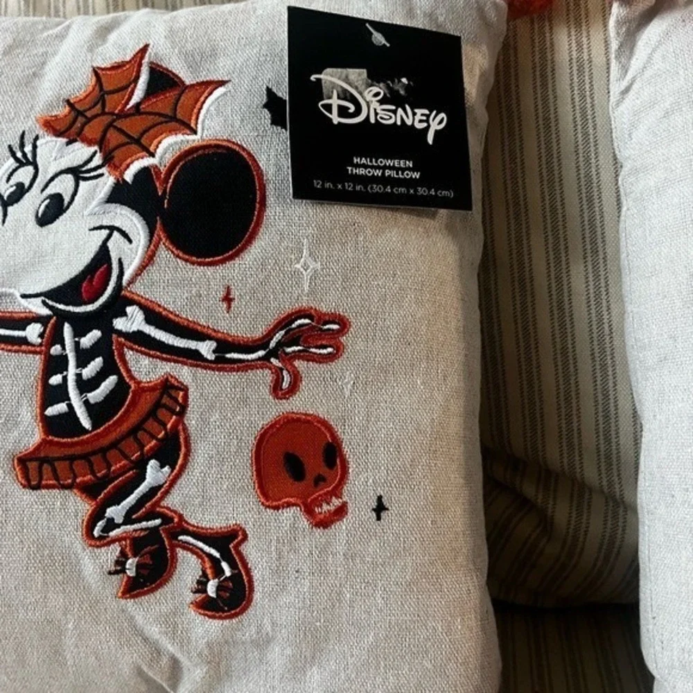 Celebrate Together Halloween Mickey and Minnie Pillows Embroidered Throw Pillows